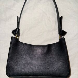 Madewell Black Leather Shoulder Bag